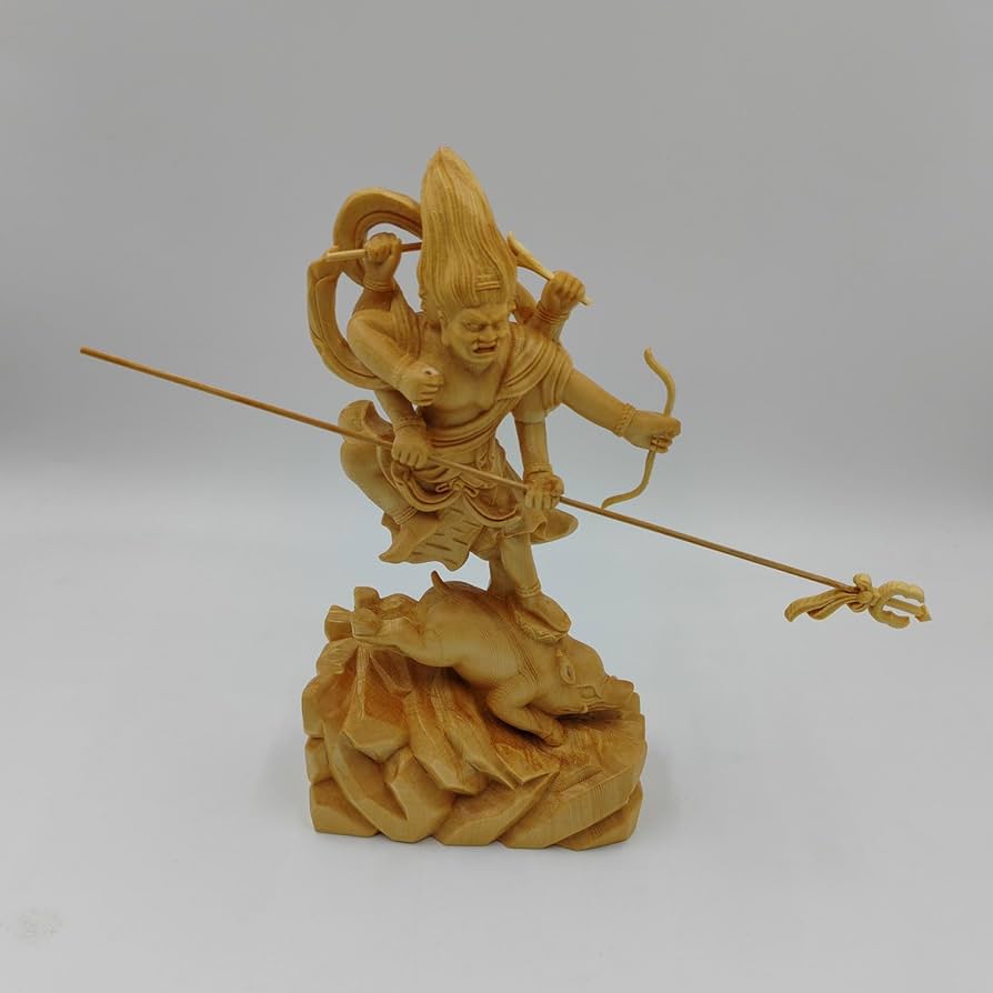 仏教美術 時代 木彫摩利支天 山岳仰 仏像 時代物 極上品 仏教美術 時代 木彫摩利支天 山岳仰 仏像 時代物 極上品